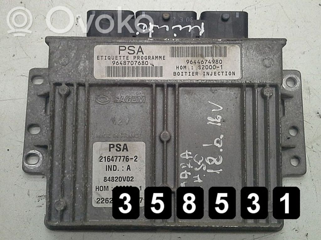 Citroen Xsara Picasso Engine control unit/module 