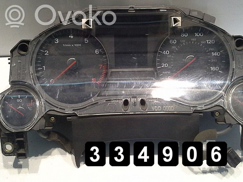 Audi A8 S8 D3 4E Velocímetro (tablero de instrumentos) 