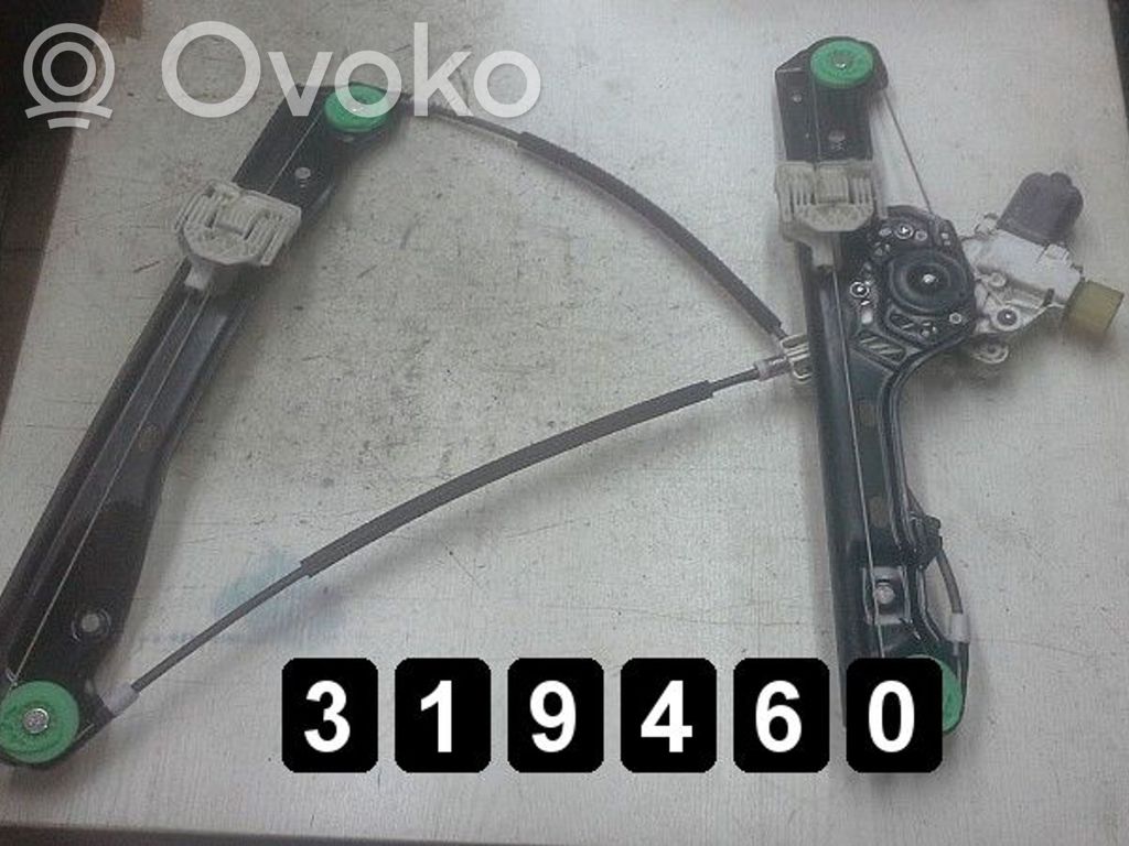 Front door window regulator with motor