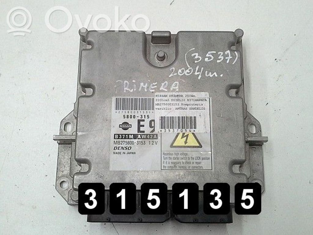 Engine control unit/module   MB2758003153,MB2758003153