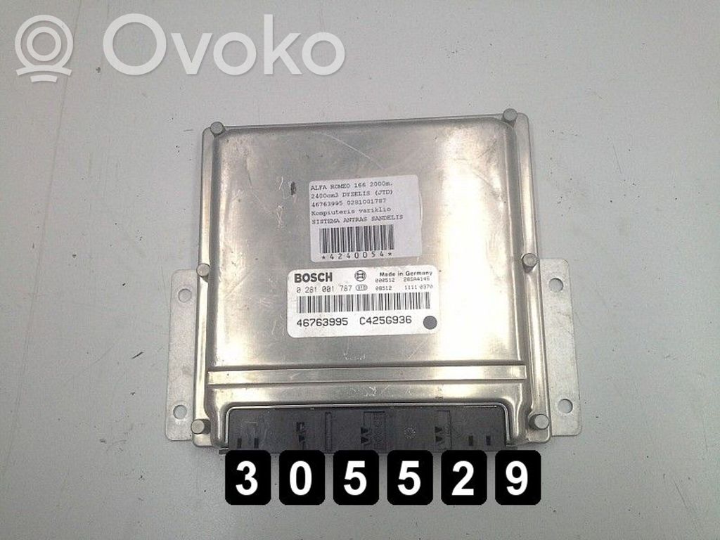 Alfa Romeo 166 Engine control unit/module 
