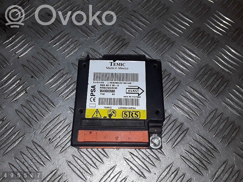 Centralina/modulo airbag   9649003580