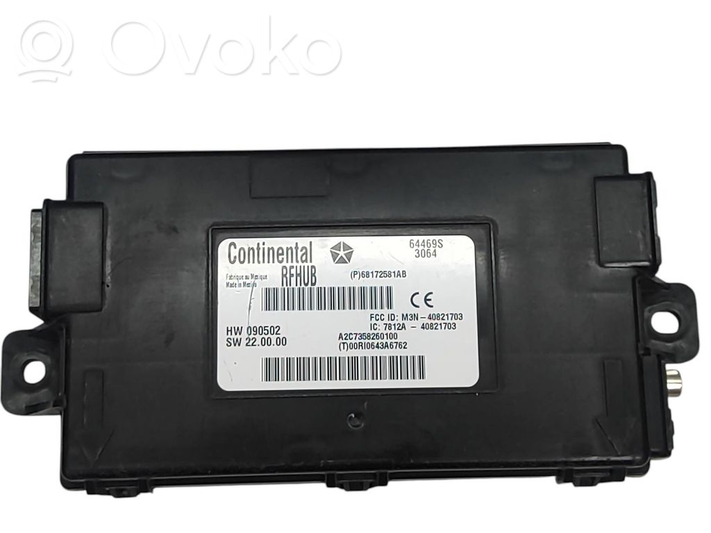 Moduł / Sterownik systemu uruchamiania bezkluczykowego   P68172581AB,68172581AB,68172581AC