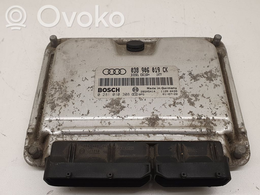 Engine control unit/module ECU   038906019CK,0281010308