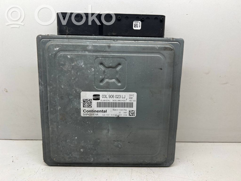 Engine control unit/module ECU   03L906023KL,03L906023LJ,5WP42916AA