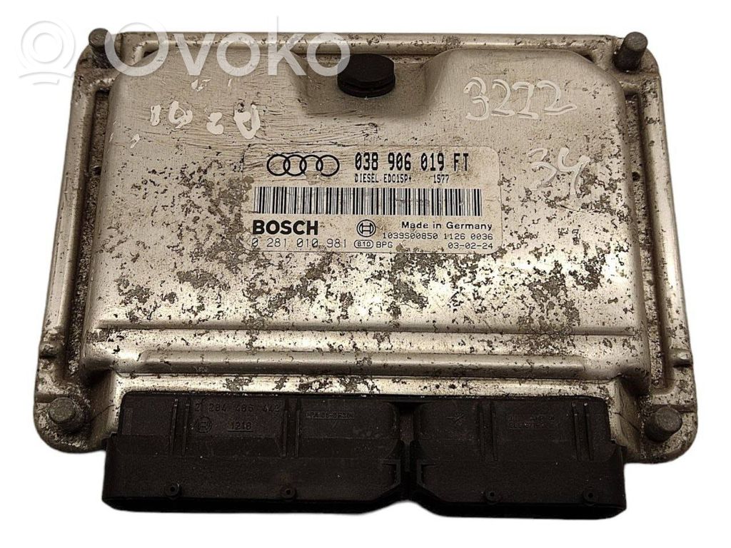 Audi A3 S3 8L Engine control unit/module 