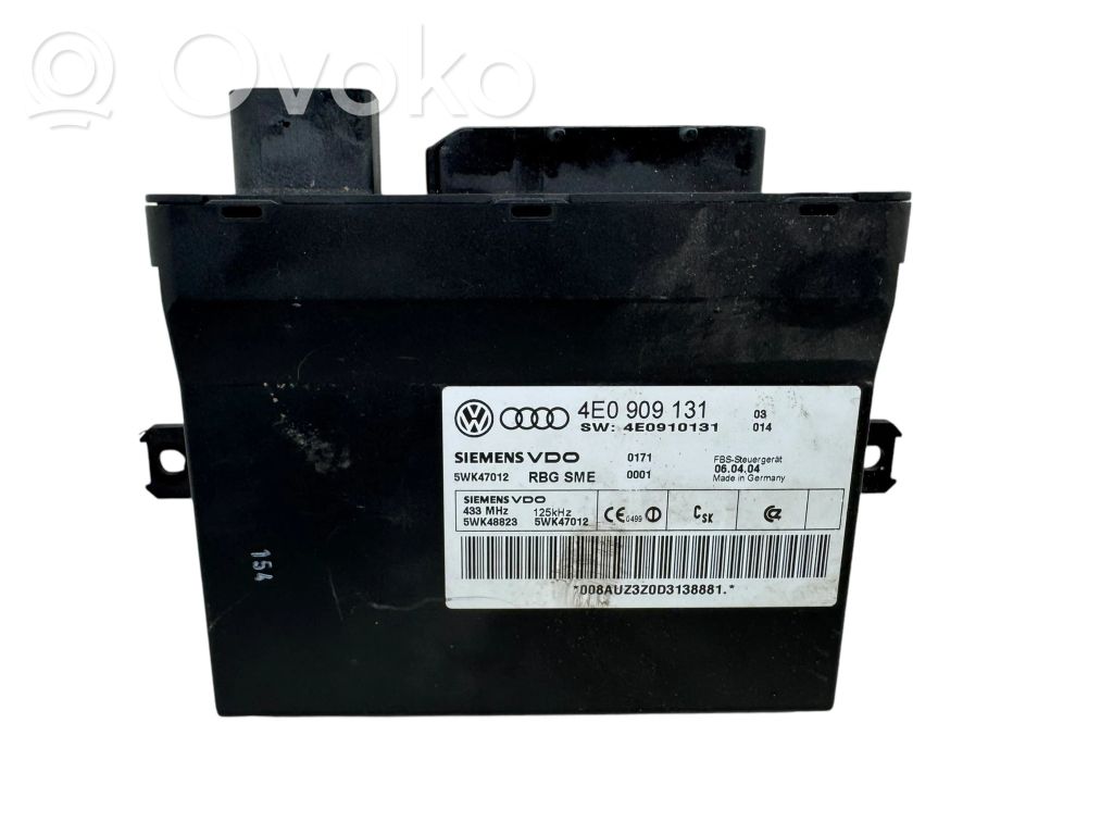 Comfort/convenience module   4E0909131