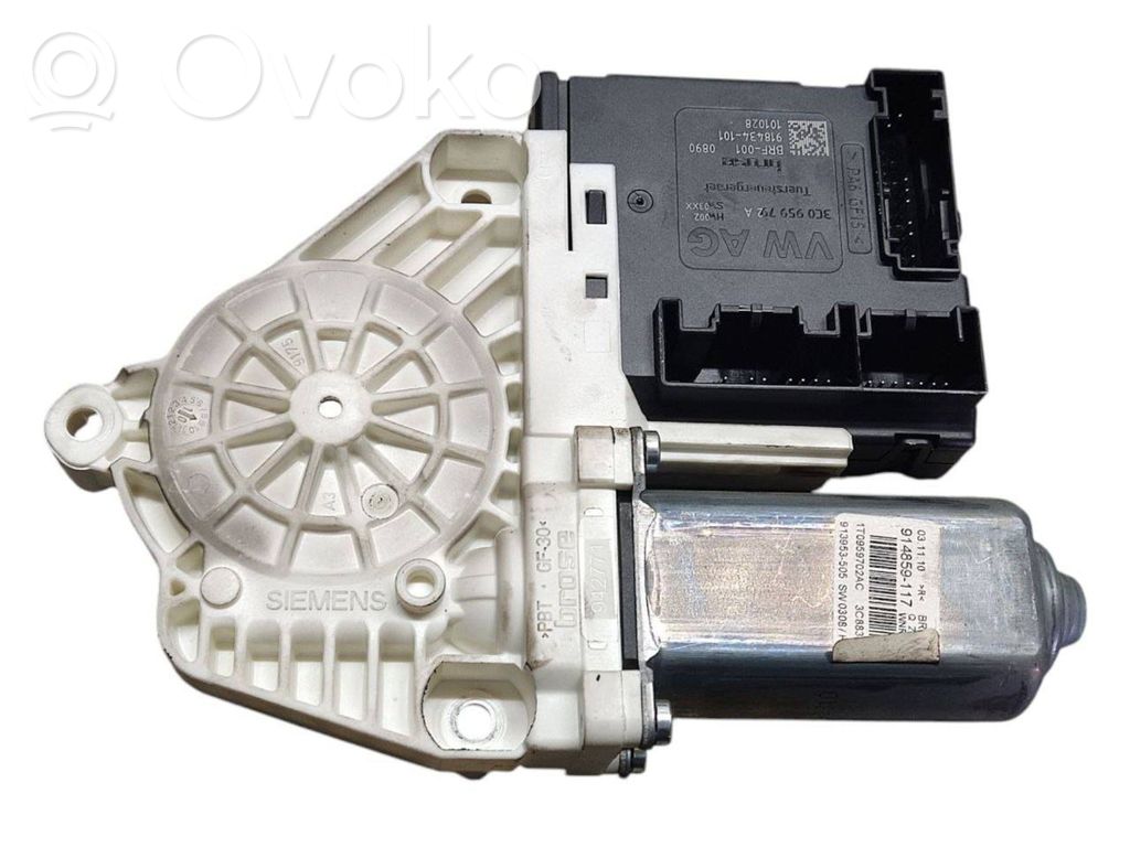 Volkswagen PASSAT CC Silnik regulatora szyby drzwi przednich 