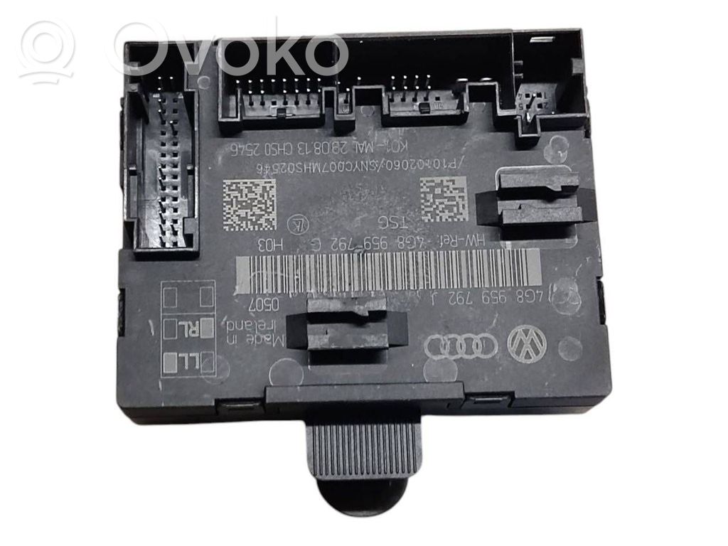 Unité de commande module de porte   4G8959792J,4G8959792G