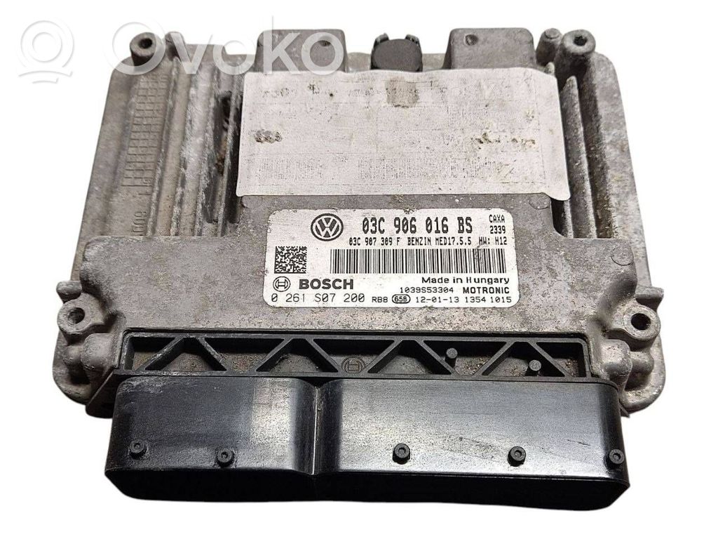 Engine control unit/module   03C906016BS,03C907309F,0261S07200