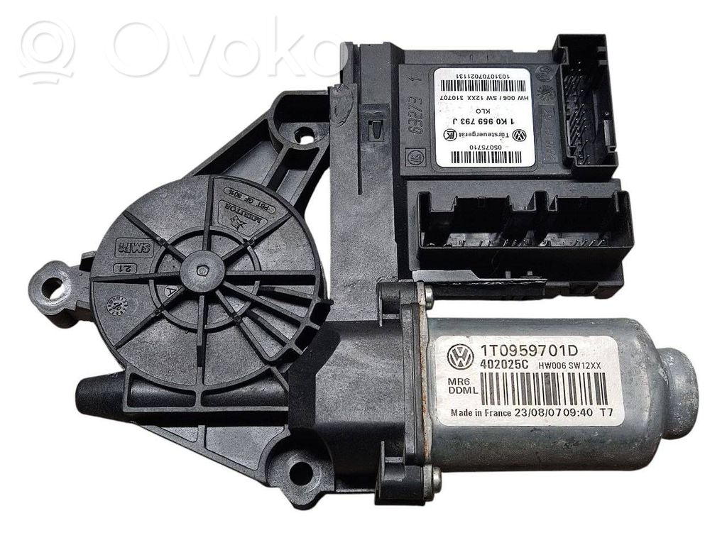 Skoda Octavia Mk2 (1Z) Silnik regulatora szyby drzwi przednich 