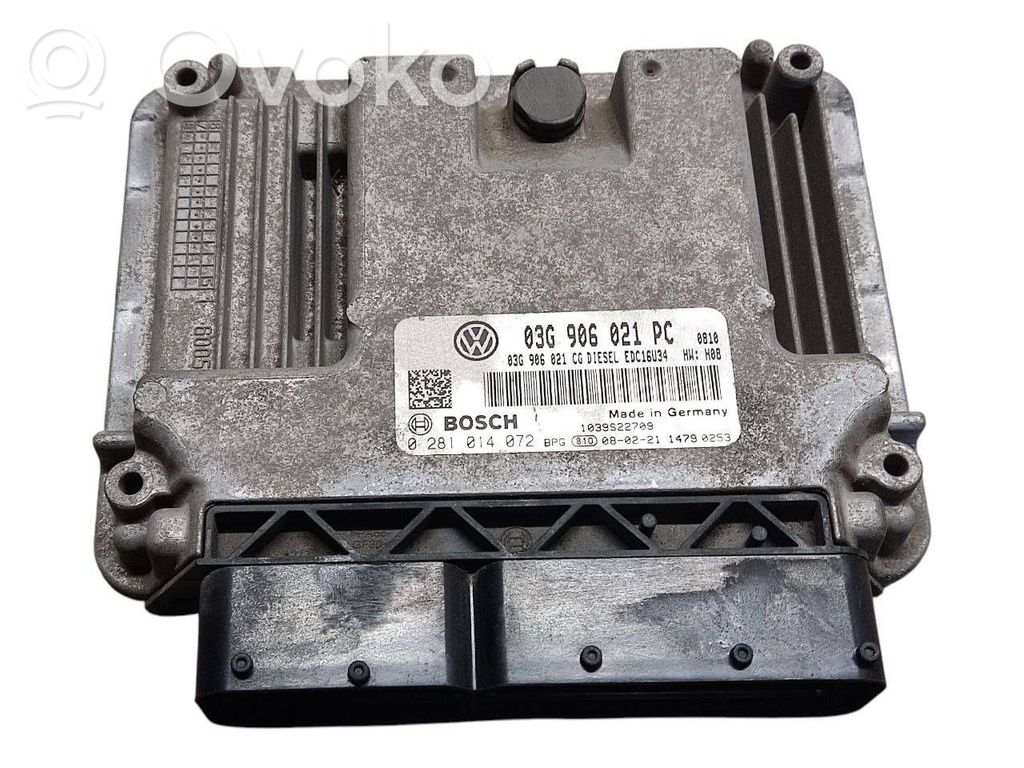 Engine control unit/module   03G906021PC,03G906021CG,0281014072