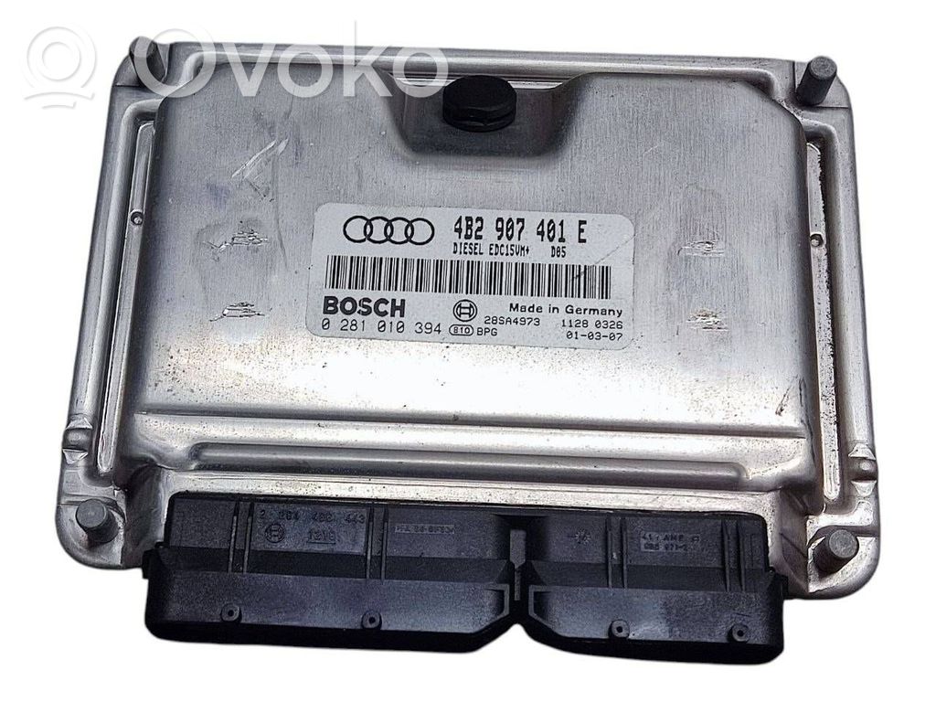 Engine control unit/module   4B2907401E,28SA4973,0281010394