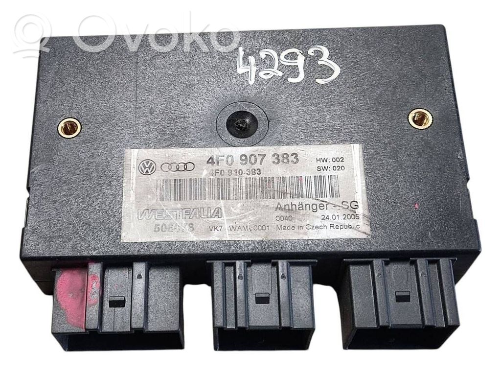 Audi A6 S6 C6 4F Module de contrôle crochet de remorque 