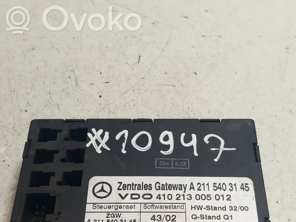 Mercedes-Benz CLS C219 Gateway control module 
