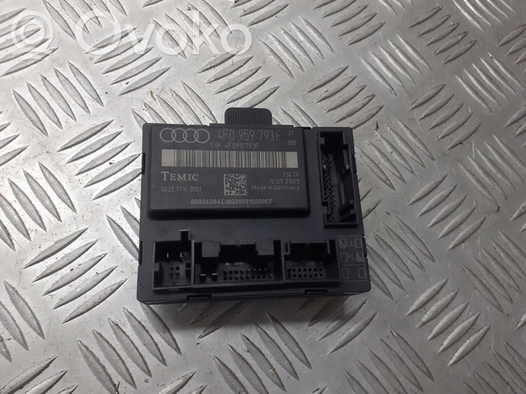 Audi A6 S6 C6 4F Centralina/modulo portiere 