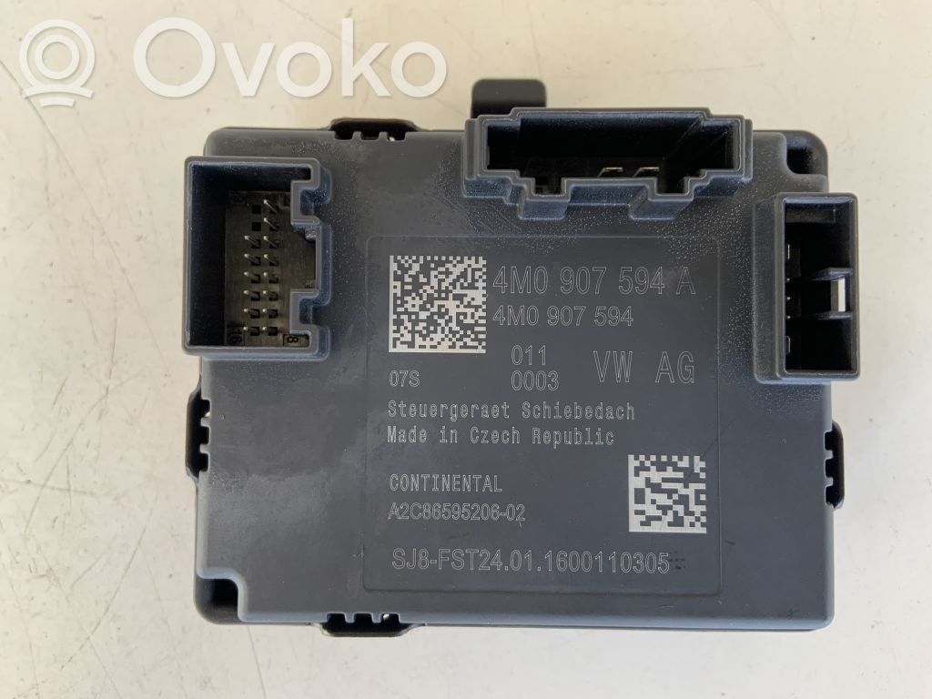 Audi A4 S4 B9 Unité de commande / module de toit ouvrant 