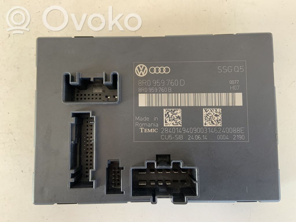 Audi Q5 SQ5 8R Module de commande de siège 