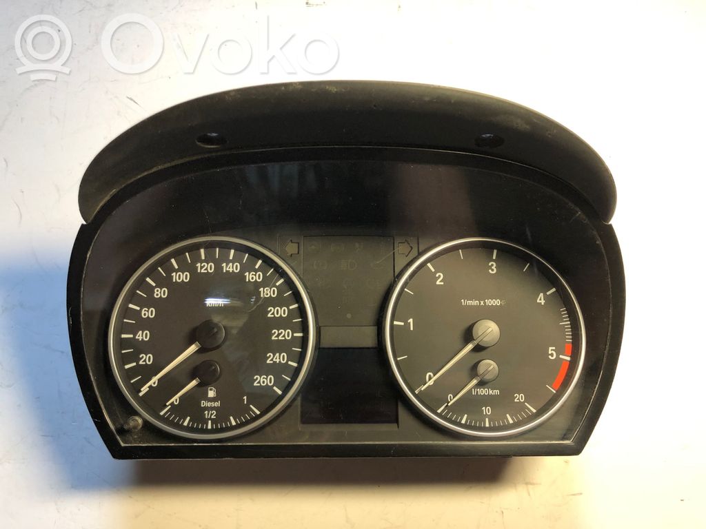 BMW 3 E90 E91 Vitezometru (grup de instrumente) 