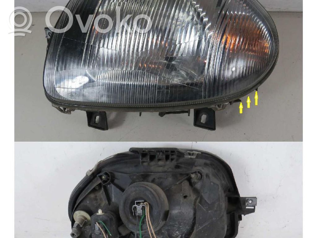 Renault Clio II Scheinwerferglas 