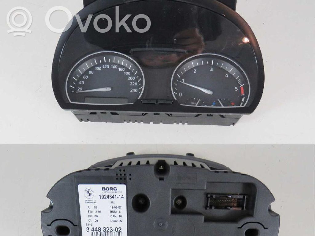 BMW X3 E83 Spidometrs (instrumentu panelī) 
