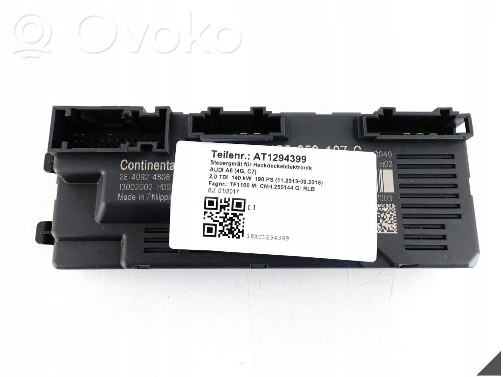 Unité de commande / module de hayon   4G5959107C,140KW,190PS,4G5959107,4G5959107A
