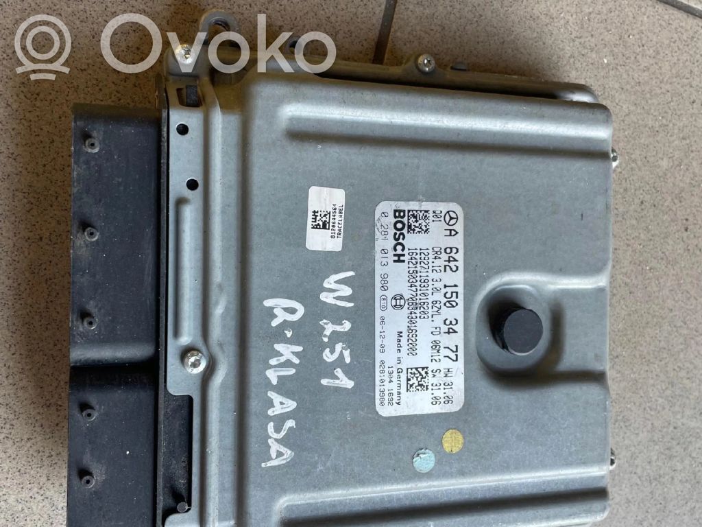 Mercedes-Benz R W251 Komputer / Sterownik ECU silnika 