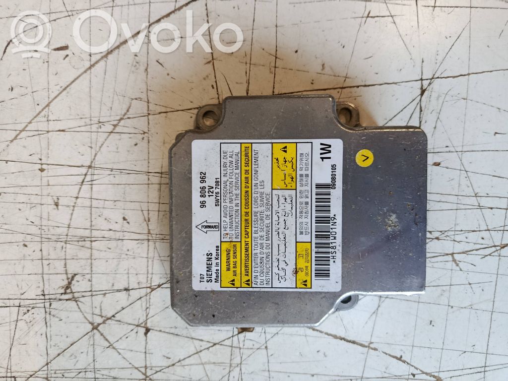Chevrolet Aveo Airbag control unit/module 