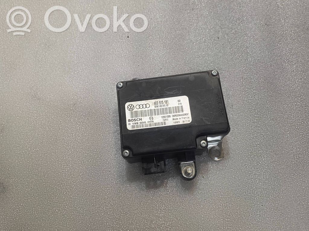 Audi A8 S8 D3 4E Moduł / Sterownik zarządzania energią MPM 