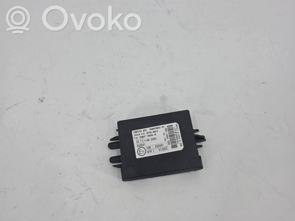 Toyota Yaris Immobilizer control unit/module 