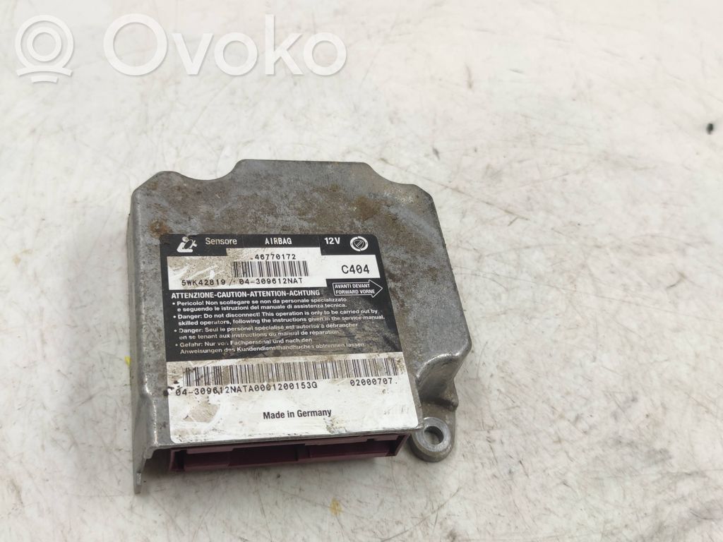 Airbag control unit/module   46770172,5WK42819