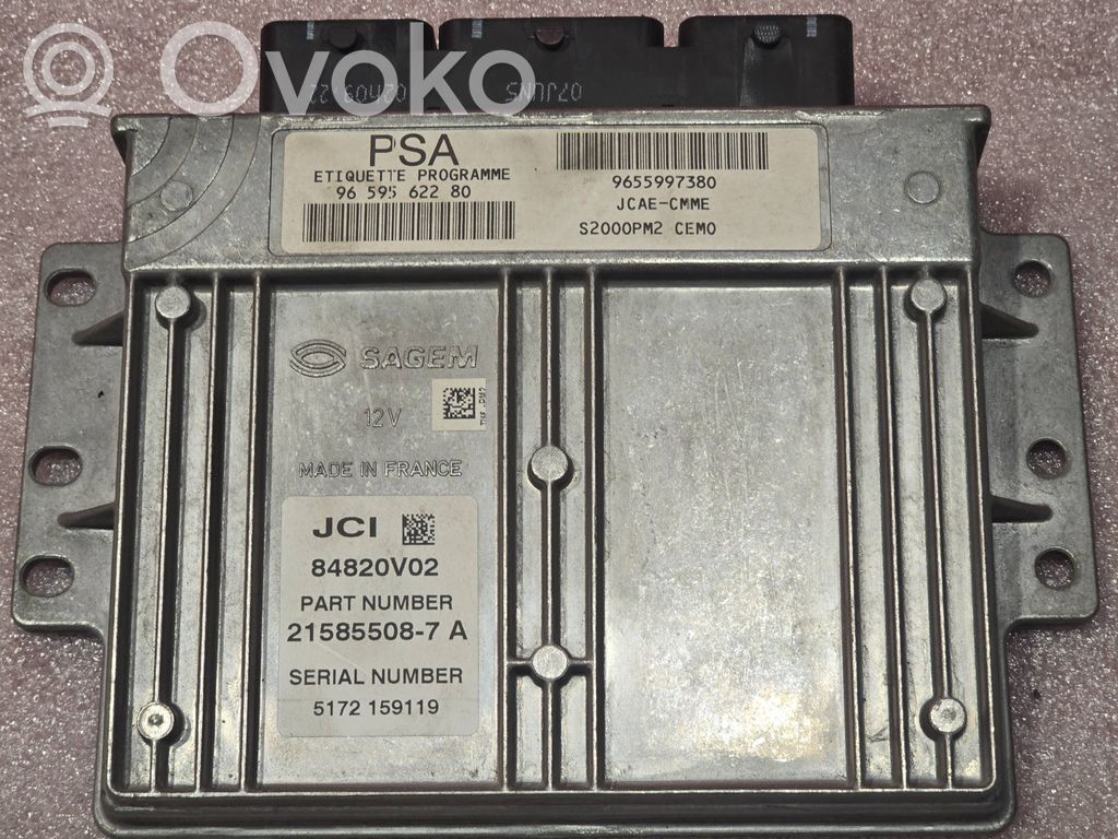 Peugeot 407 Engine control unit/module 