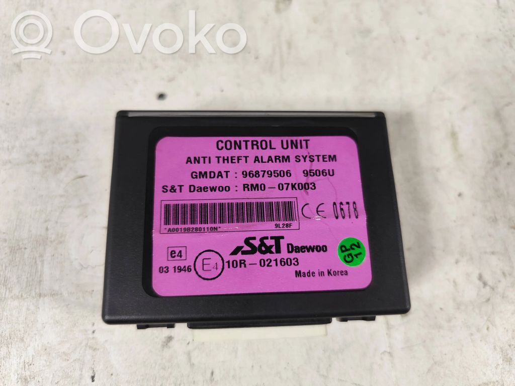 Chevrolet Spark Alarm control unit/module 