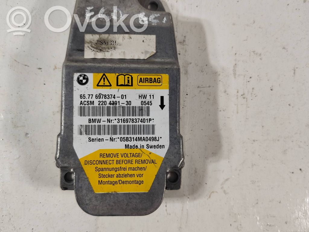 BMW 5 E60 E61 Airbag control unit/module 
