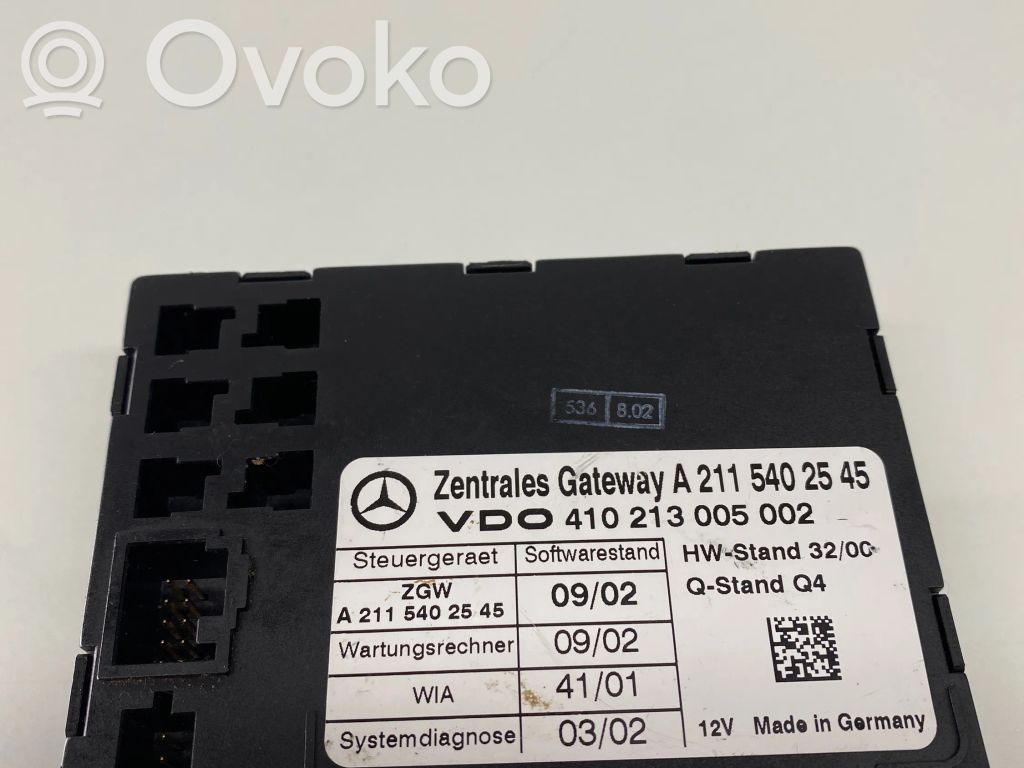 Mercedes-Benz E W211 Módulo de control Gateway 