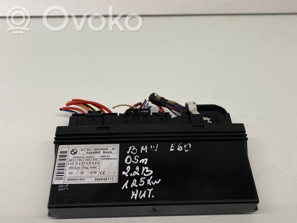 BMW 5 E60 E61 Module confort 