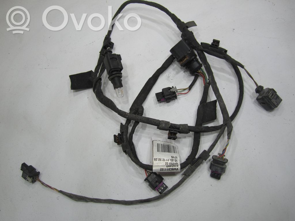 Volkswagen PASSAT B7 Cableado del sensor de aparcamiento (PDC) 