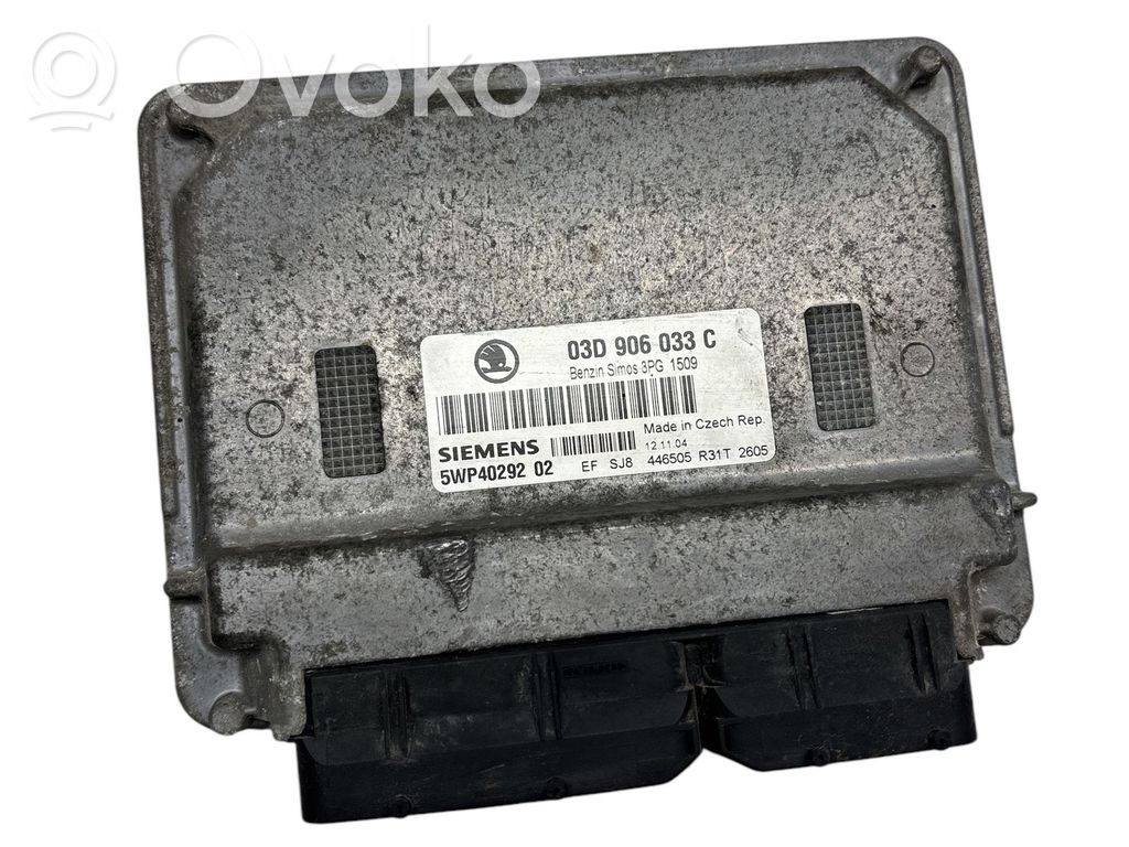 Skoda Fabia Mk1 (6Y) Sterownik / Moduł ECU 