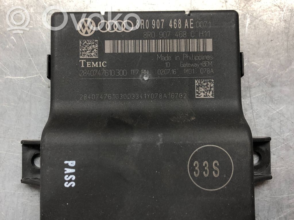 Audi Q5 SQ5 8R Gateway control module 