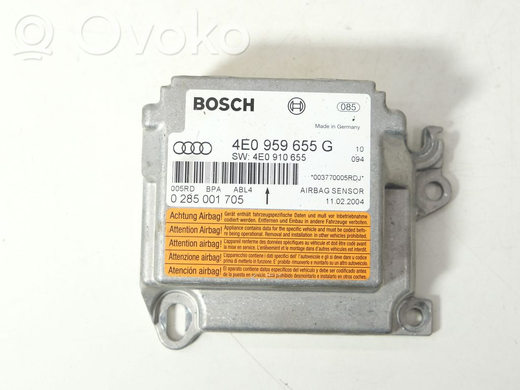 Unidad de control/módulo del Airbag   4E0959655G