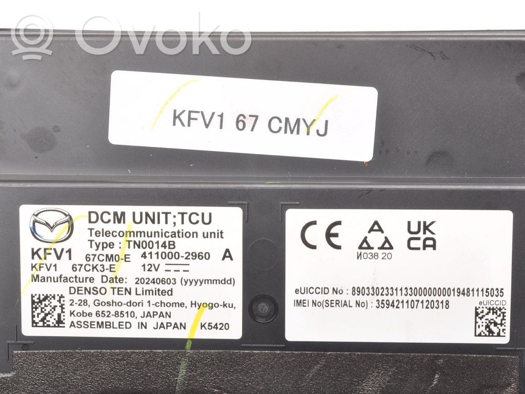 Mazda CX-5 II Module unité de contrôle Bluetooth 