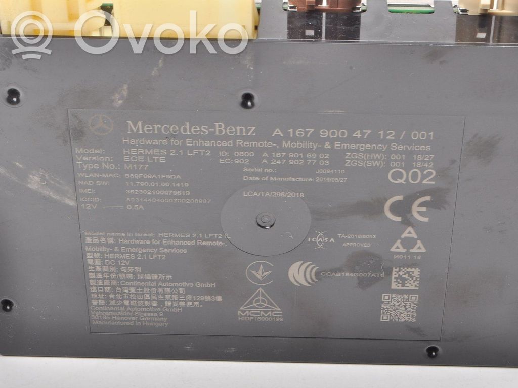 Mercedes-Benz GLC X253 C253 Muut ohjainlaitteet/moduulit 