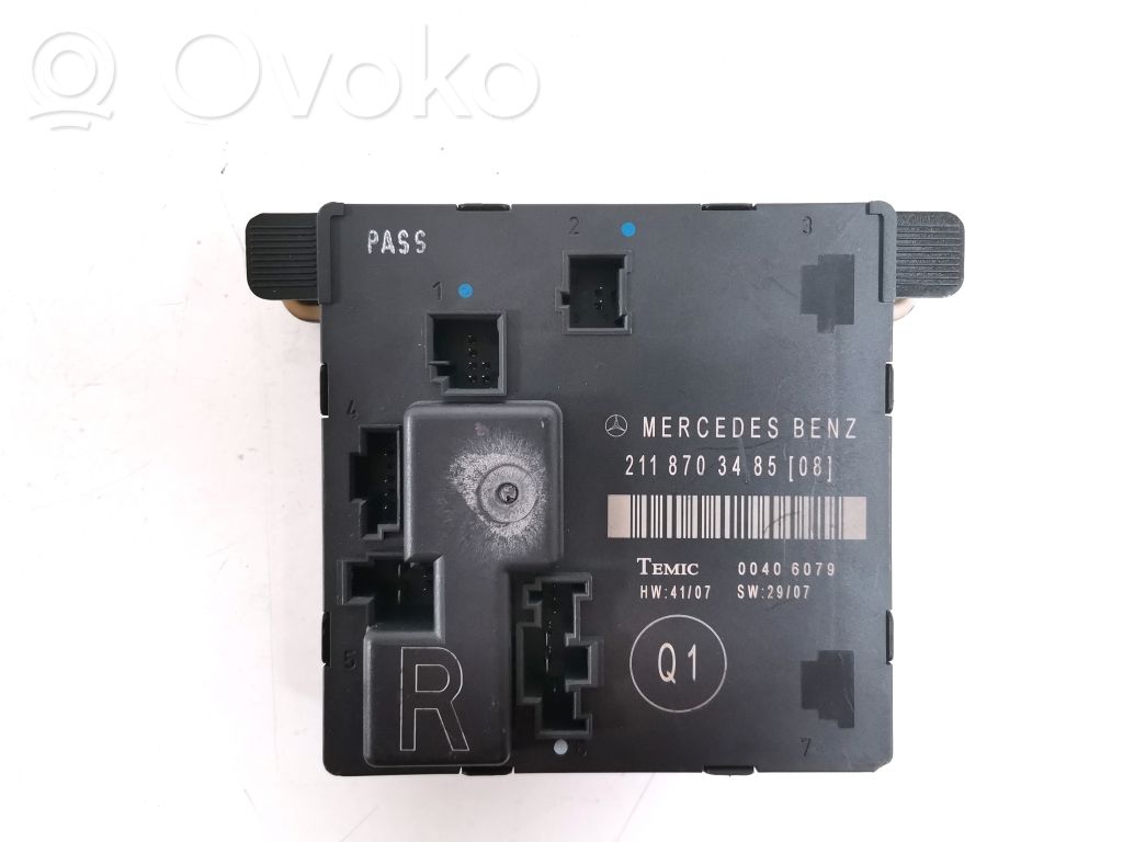 Mercedes-Benz E W211 Unité de commande module de porte 