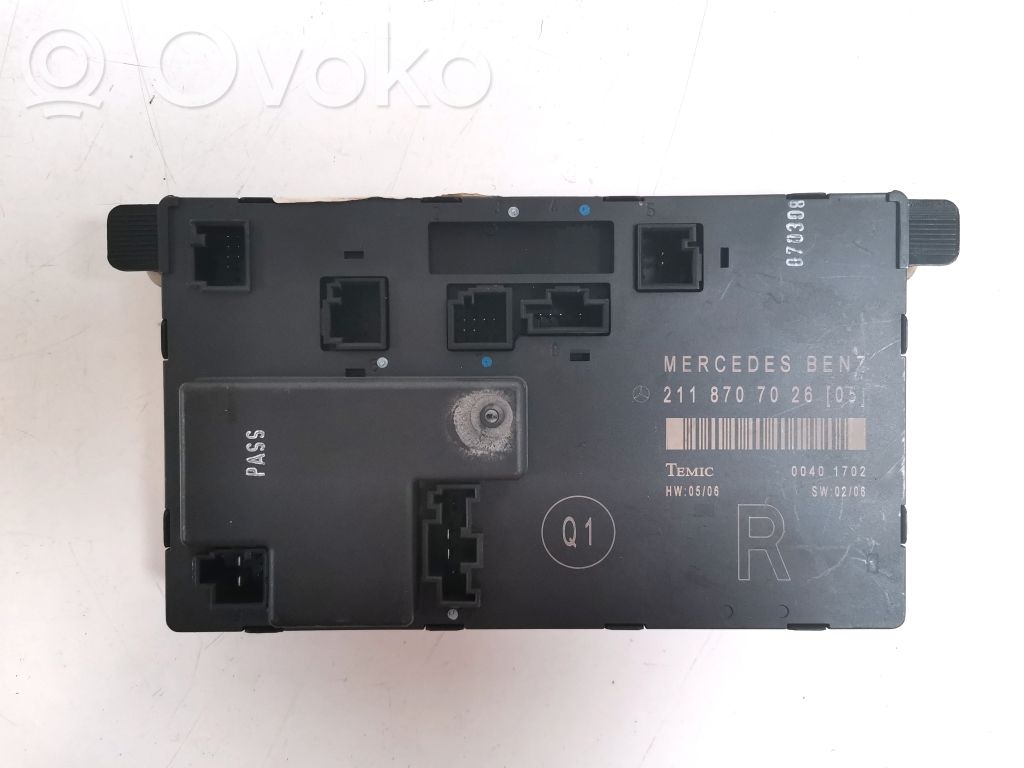 Mercedes-Benz E W211 Door control unit/module 