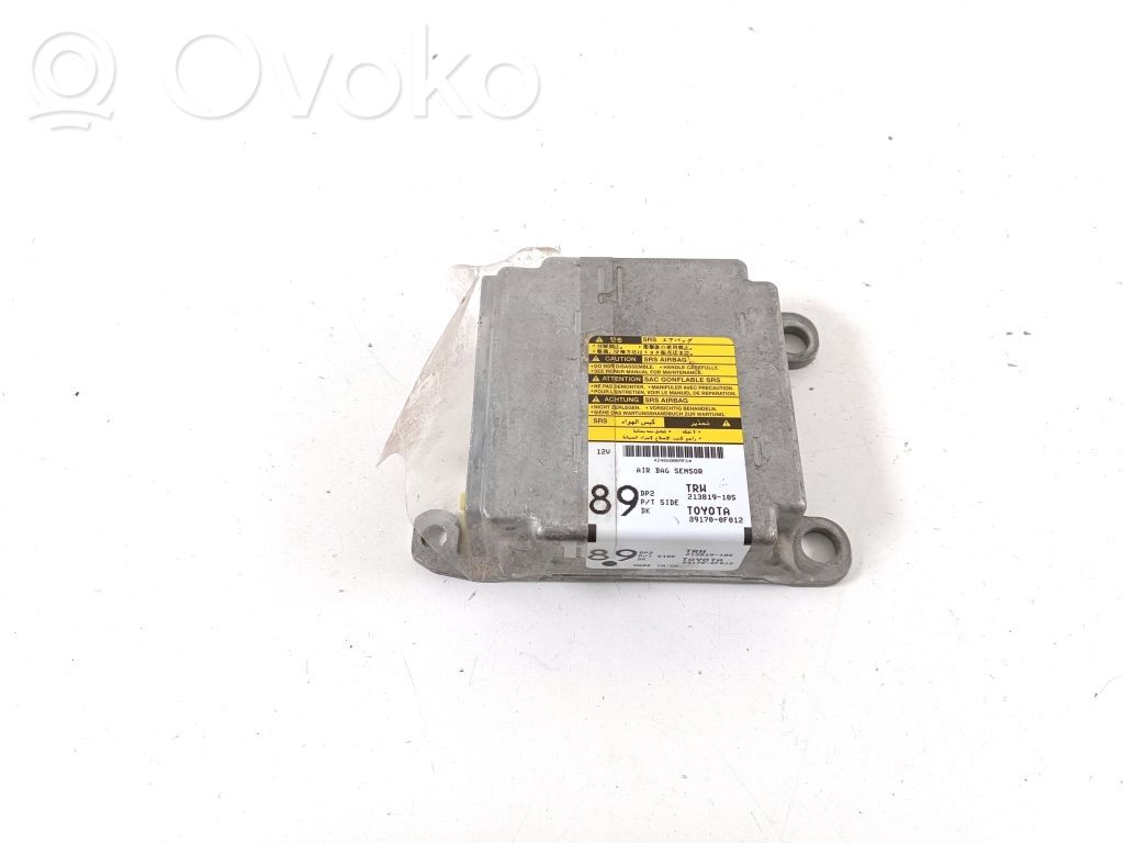Toyota Corolla Verso AR10 Centralina/modulo airbag 