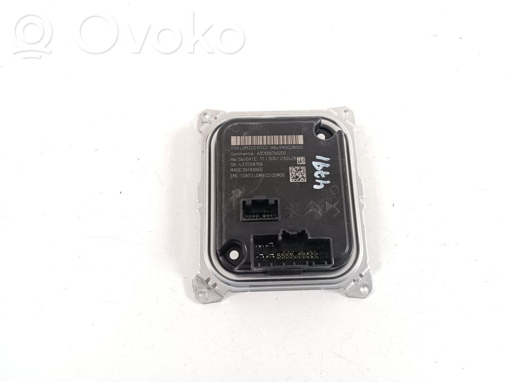 Peugeot 408 P54 Unidad de control/módulo de los faros xenón 