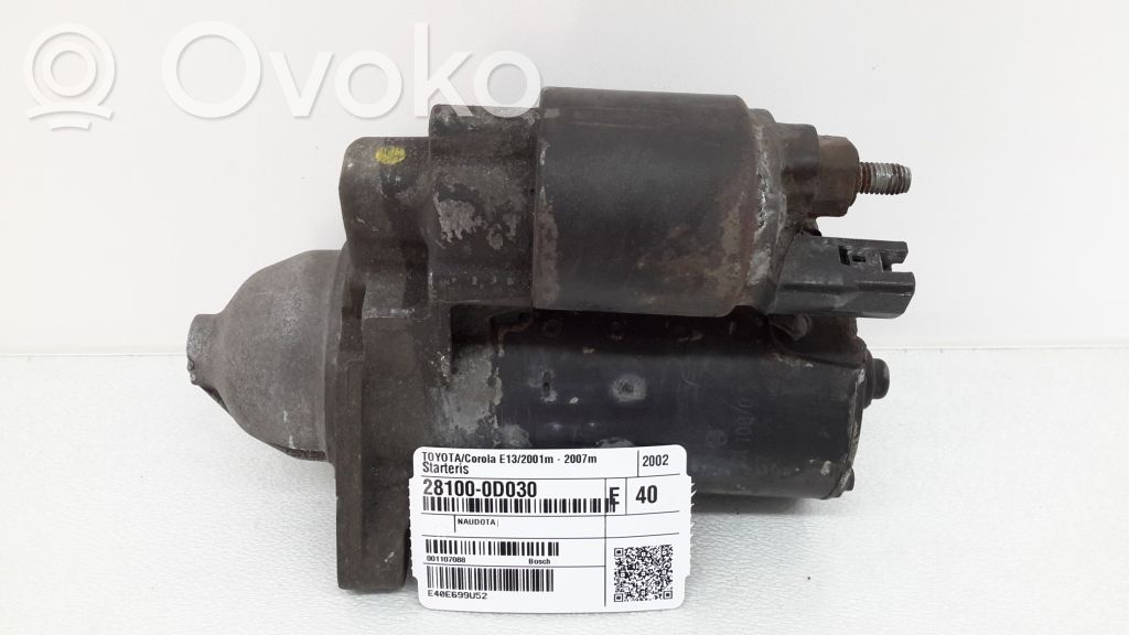 Toyota Corolla E120 E130 Starteris 