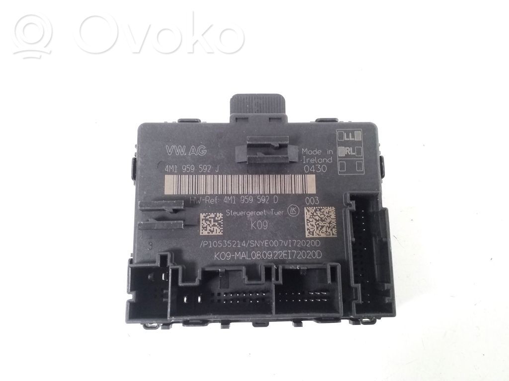 Audi A6 S6 C8 4K Door control unit/module 