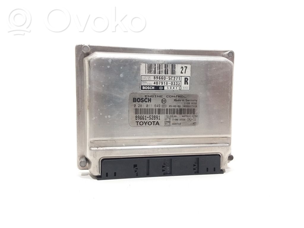Toyota Yaris Engine control unit/module 