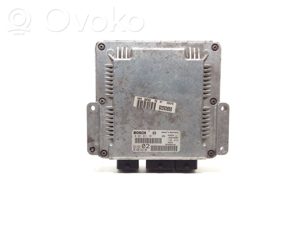 Peugeot 607 Engine control unit/module 